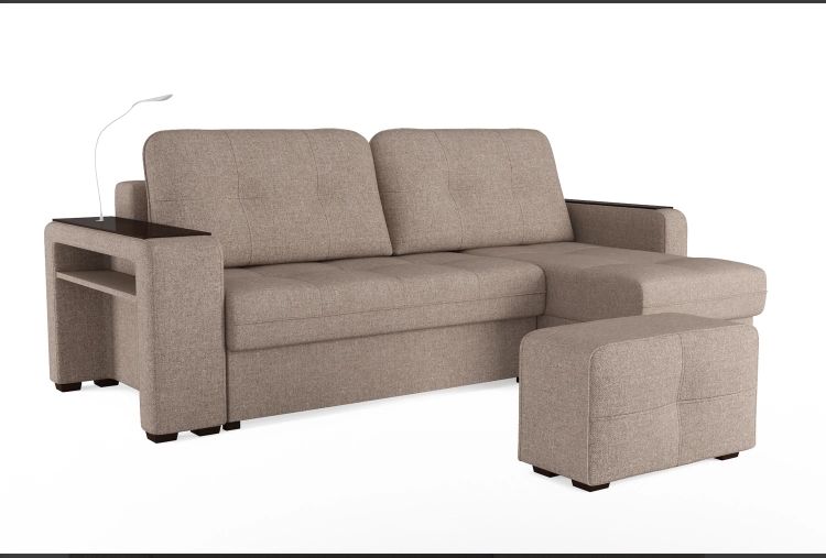 Диван-кровать угловой "SMART 4" Б4-2т-1пф-Б3