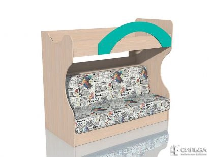 РИКО Кровать 2-ярусная с диваном