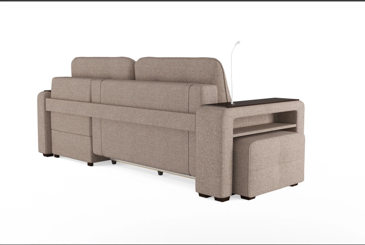 Диван-кровать угловой "SMART 4" Б4-2т-1пф-Б3