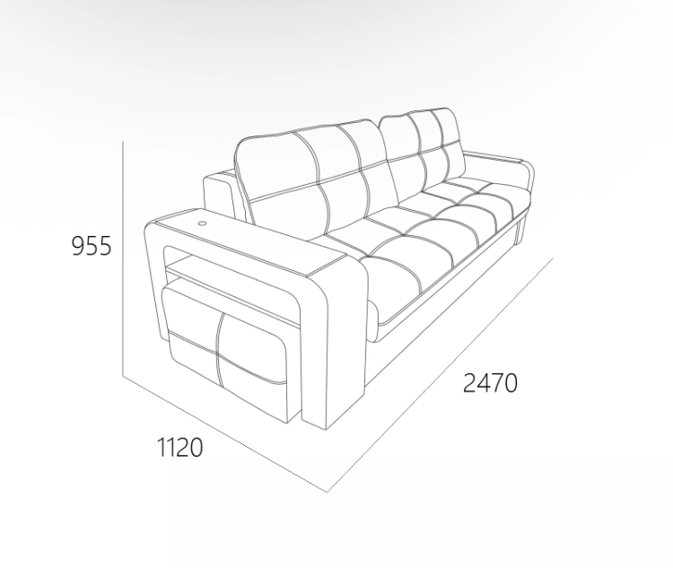 Диван-кровать SMART 4 Б4-3т-Б3