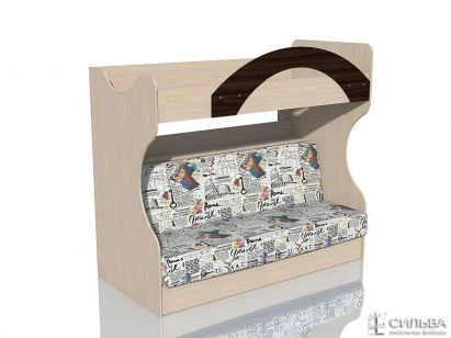 РИКО Кровать 2-ярусная с диваном
